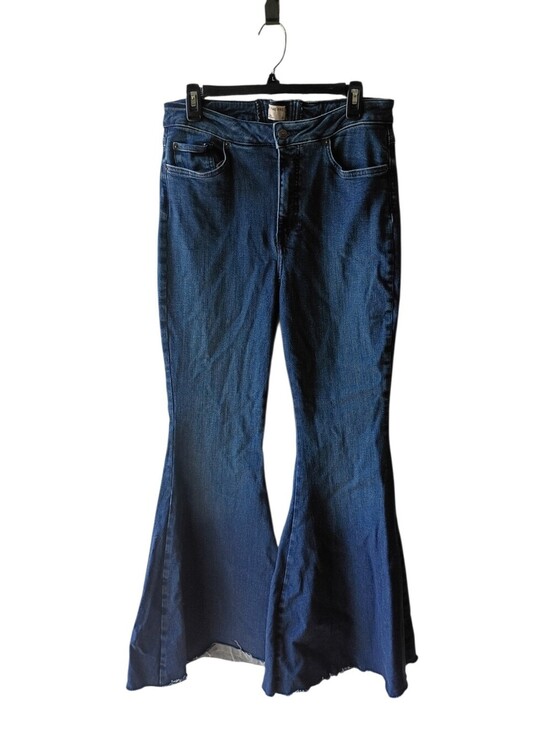We The Free Denim - NWOT We The Free By FP Blue Wash Super Flare Bell Bottoms Size 32